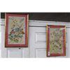 Image 1 : Framed Oriental Floral Wall Art - Pair