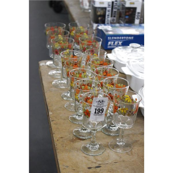Floral Stem Glasses