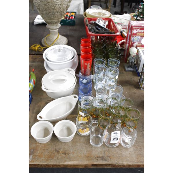 Asst. Glassware, Bakeware