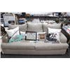 Image 1 : Tan Cloth Sleeper Sofa