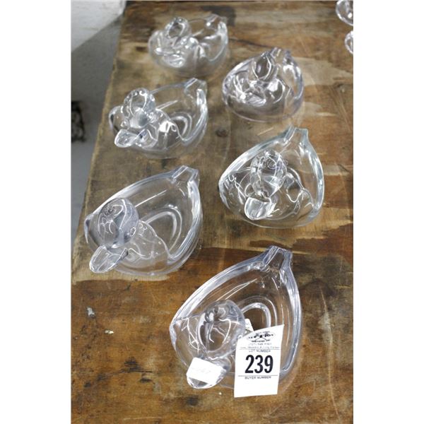 Art Glass Duck Bowls - 6