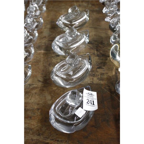 Art Glass Duck Lidded Bowls - 4