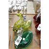 Image 1 : Green/Yellow Art Glass Swan Bowls - 6