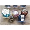 Image 1 : 5-Ornate Round Paperweights - 5 X $