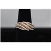 Image 2 : 14K Rose Gold Ring w/98 Round Cut Diamonds and 32 Round Cut Diamonds.  Prong