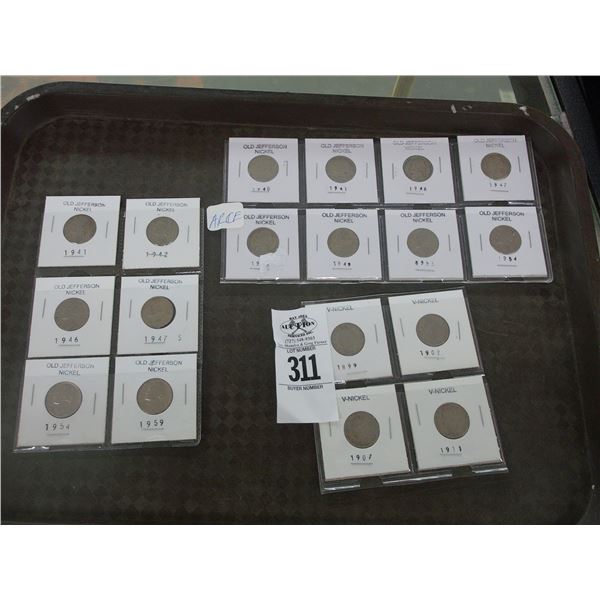 Jeffereson Nickels 14, V-Nickels - 4
