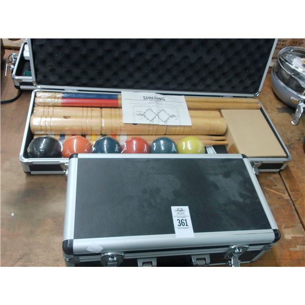 Spaulding Croquet Set - 2 Cases