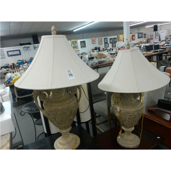 Decorator Urns Style Lamps - Pair