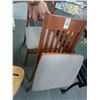 Image 2 : Cherry Padded Folding Chairs - Pair