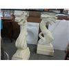 Image 2 : Dragon Pedestal Glasstop Corner Hall Table