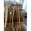 Image 1 : 11-Ornate Carved Cane Walking Stick - 11 X $