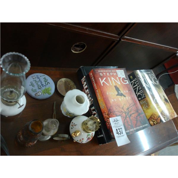 Stephen King Books, Mini Hurricane Lamps