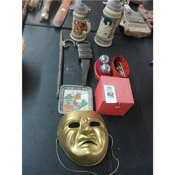 Steins, Healthy Balls, Mask, Dish, Implaments