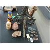 Image 1 : African Carved Figurines, Asst. Décor Items