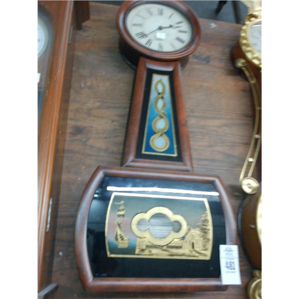 Howard Sea Scape Motif Bango Pendulum Wall Clock