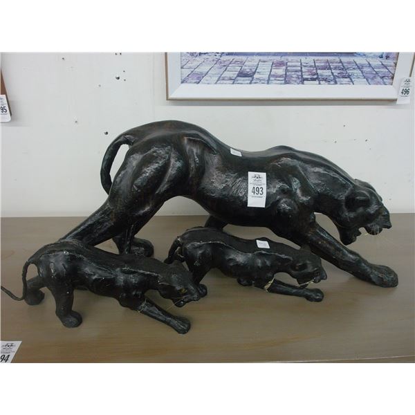 Paper Machete Panthers - Set of 3 - Slight Damage