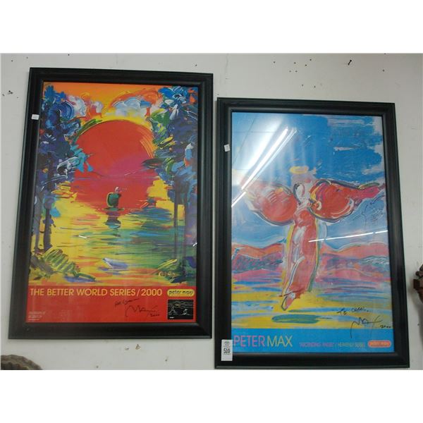 Peter Max Autographed Posters - 2