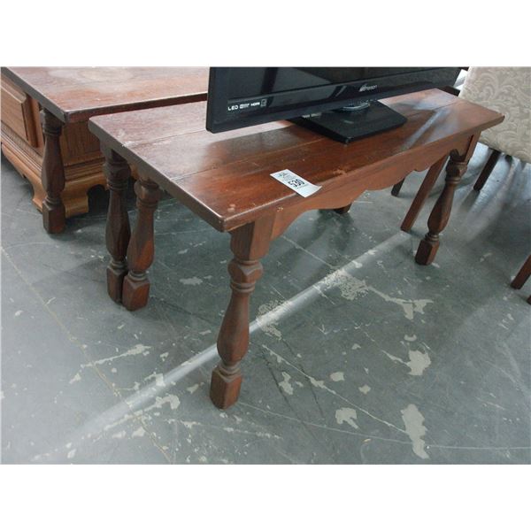 Mahogany Plank Style Hall Cabinet
