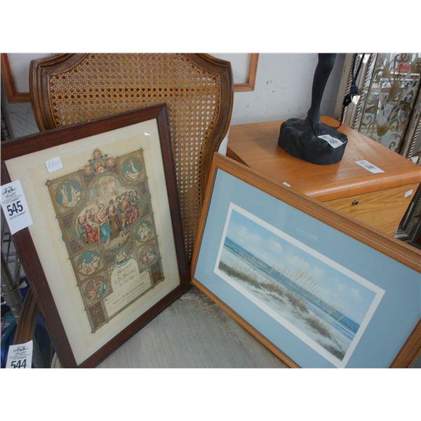Religious and Beach Scene Small Wall Art - 2