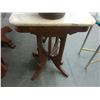 Image 1 : Carved Mission Marble Top Hall Table