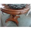 Image 1 : Cherry Claw Foot Pedestal Round Game Table