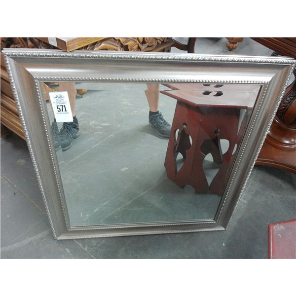 Silver Framed Mirror - No Shipping