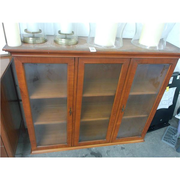Cherry Glass Door Cabinet