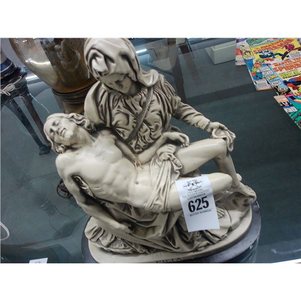 Figural Statuary Pieta Artist Signed