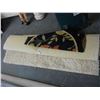 Image 1 : Black Floral Oval Bath Mat, Approx. 5'  X  7'  Beige Area Rug