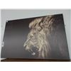 Image 1 : Unframed Oil On Canvas Tiger Wall Art - 24  X  36