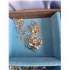 Image 3 : Vintage Jewelry Box & Costume Jewelry A