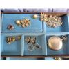 Image 5 : Vintage Jewelry Box & Costume Jewelry A