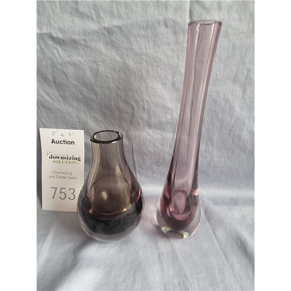 Amethyst Glass Vases A
