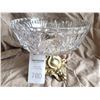 Image 2 : Crystal Cut Bowl on Bronze Pedestal A