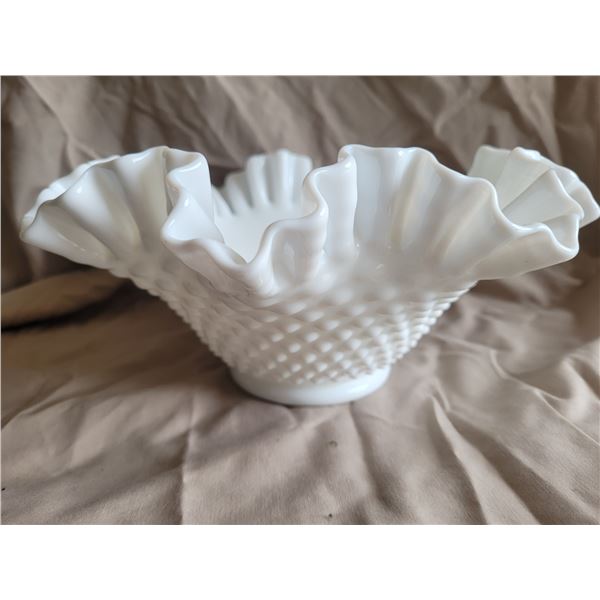 Fenton Hobnail Milk Glass A