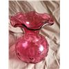 Image 3 : Cranberry Glass Vase A