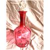 Image 1 : Cranberry Glass Decanter A