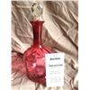 Image 2 : Cranberry Glass Decanter A