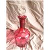 Image 3 : Cranberry Glass Decanter A