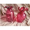 Image 1 : Cranberry Glass Vases A