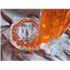 Image 5 : Vintage Mirano Style Cornucopia Orange to clear glass vase. 5x5x8" Pickup at 9 am