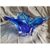 Image 1 : Petal Shaped Blue Art Glass A