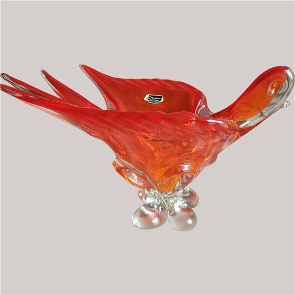 Lorraine Bird Shape Art Glass A