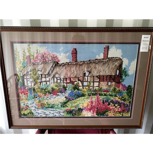 Large Framed Needle Stich Picture B