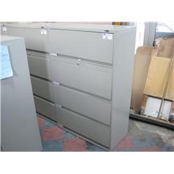 Global Grey 4 Drawer Lateral File Cabinet