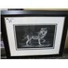 Image 1 : Limited Edition Print "wolf On Alert" By Robert