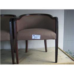 Scali Durante Mahogany Framed Client Chair (s1)