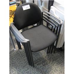 Black Slimline Stacking Chair