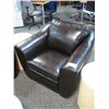 Image 3 : Dark Brown Bicast Leather 3 Piece Sofa Set