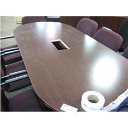 Mahogany 8ft Boardroom Table
